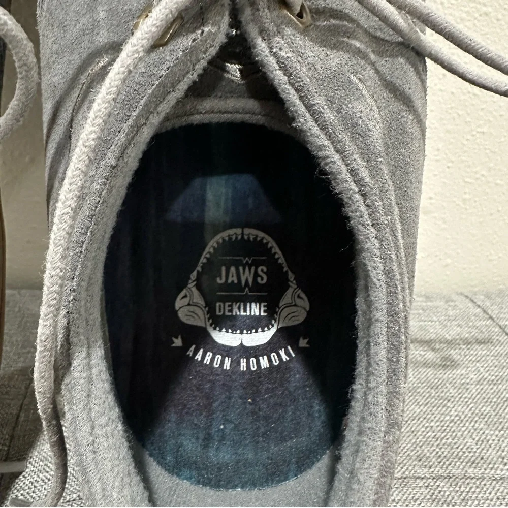 Dekline Jaws Aaron Homoki Men's Gray Suede Sneakers